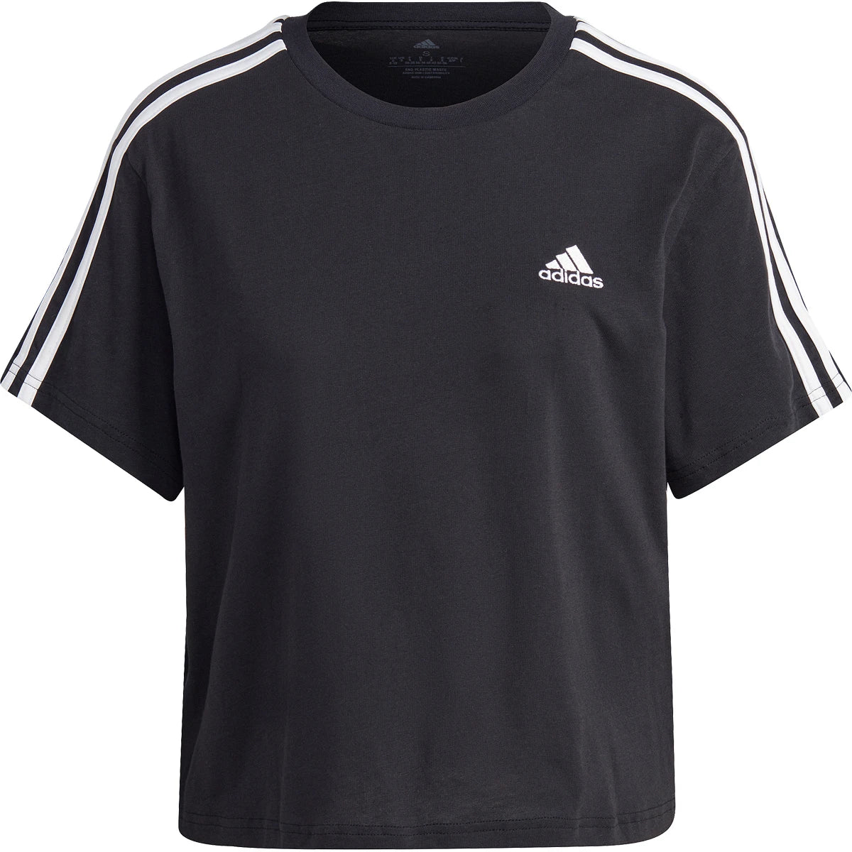 T-Shirt adidas Femme 3 Bandes Crop Top