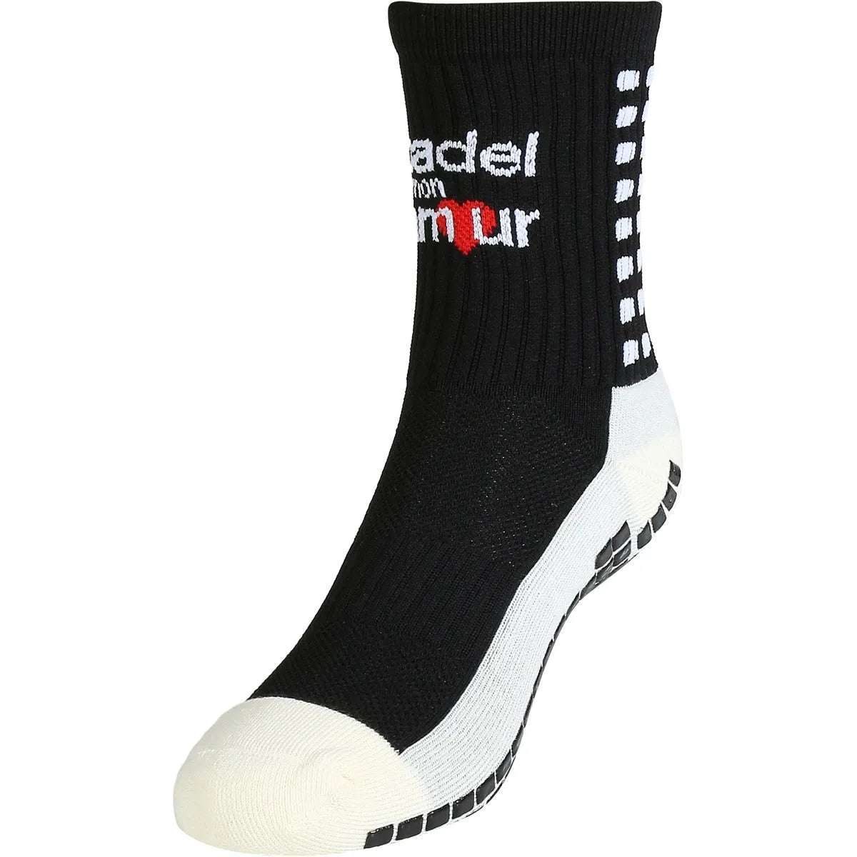 2 Paires de Chaussettes Anti-Derapantes Padel Mon Amour Taille Unique (Mid)