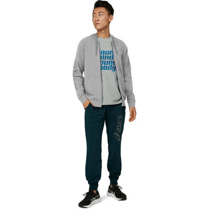Sweat Asics Big Logo A Capuche Full Zip Training