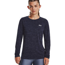 T-SHIRT UNDER ARMOUR FEMME TECH CREW TWIST MANCHES LONGUES