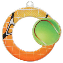 MEDAILLE DIAMETRE 5CM ACRYLIQUE TENNIS