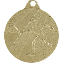 MEDAILLE FRAPPEE FER TENNIS DIAMETRE 32MM