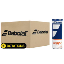 CARTON DE 30 TUBES DE 3 BALLES BABOLAT TEAM CLAY