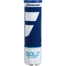 TUBE DE 4 BALLES BABOLAT GOLD ALL COURT