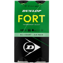 BIPACK DE 4 BALLES DUNLOP FORT TOURNAMENT SELECT