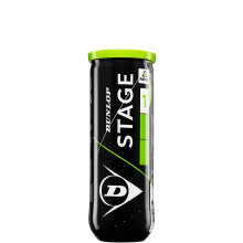 TUBE DE 3 BALLES DUNLOP EASY TENNIS STAGE 1