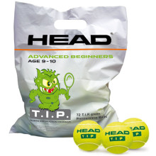 SACHETS DE 72 BALLES HEAD TIP GREEN