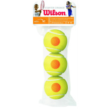 SACHET DE 3 BALLES WILSON STARTER ORANGE