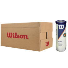 CARTON DE 24 TUBES DE 3 BALLES WILSON ROLAND GARROS ALL COURT