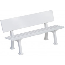 BANC DE TENNIS  BLANC  1.5M