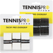3 SURGRIPS TENNISPRO TACKY PRO PERFORATED