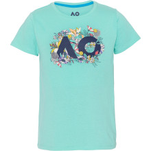 T-SHIRT AUSTRALIAN OPEN JUNIOR FILLE FLORAL LOGO