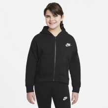 SWEAT NIKE JUNIOR FILLE SPORTSWEAR CLUB FLEECE FULL ZIP A CAPUCHE