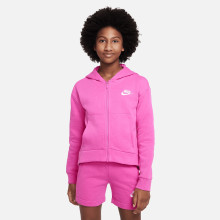 SWEAT NIKE JUNIOR FILLE SPORTSWEAR CLUB FLEECE FULL ZIP A CAPUCHE