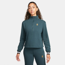 SWEAT NIKE FEMME HERITAGE CROPPED 1/4 ZIP