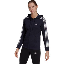 SWEAT A CAPUCHE ADIDAS FEMME 3 STRIPES ZIPPE