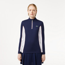 SWEAT LACOSTE FEMME 1/2 ZIP HERITAGE CLUB