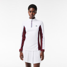 SWEAT LACOSTE FEMME 1/2 ZIP HERITAGE CLUB