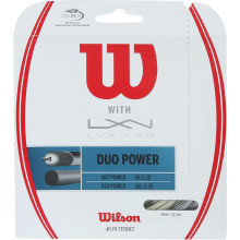 CORDAGE WILSON DUO POWER : LUXILON ALU POWER & WILSON NXT POWER 1.25 (12.20 METRES)