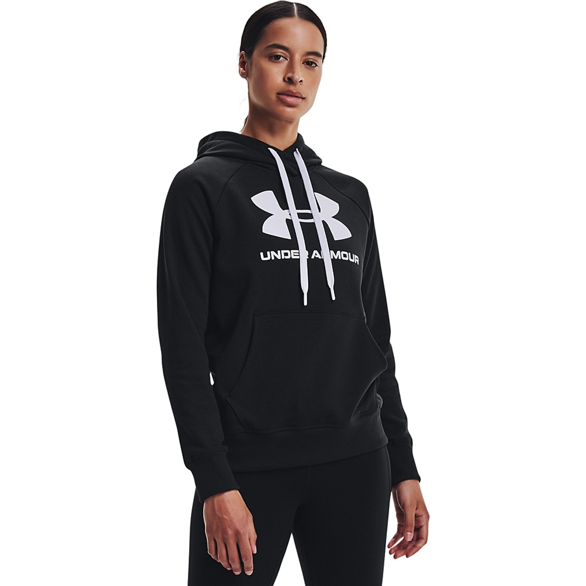 SWEAT UNDER ARMOUR FEMME RIVAL FLEECE LOGO A CAPUCHE UNDER