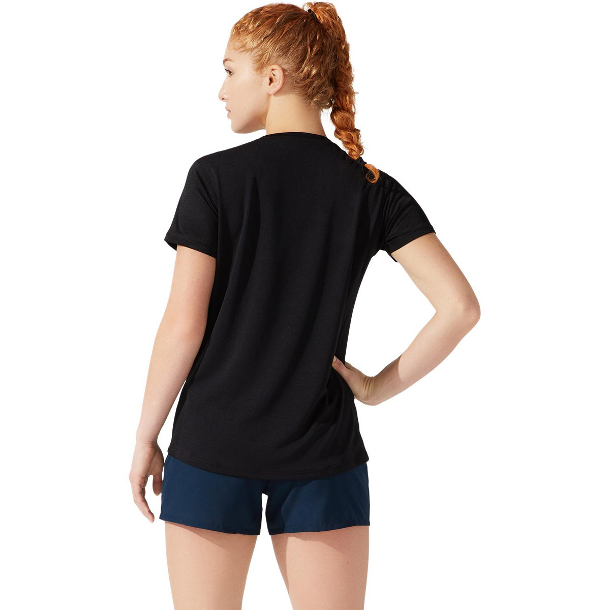 Asics t shirt femme noir hot sale