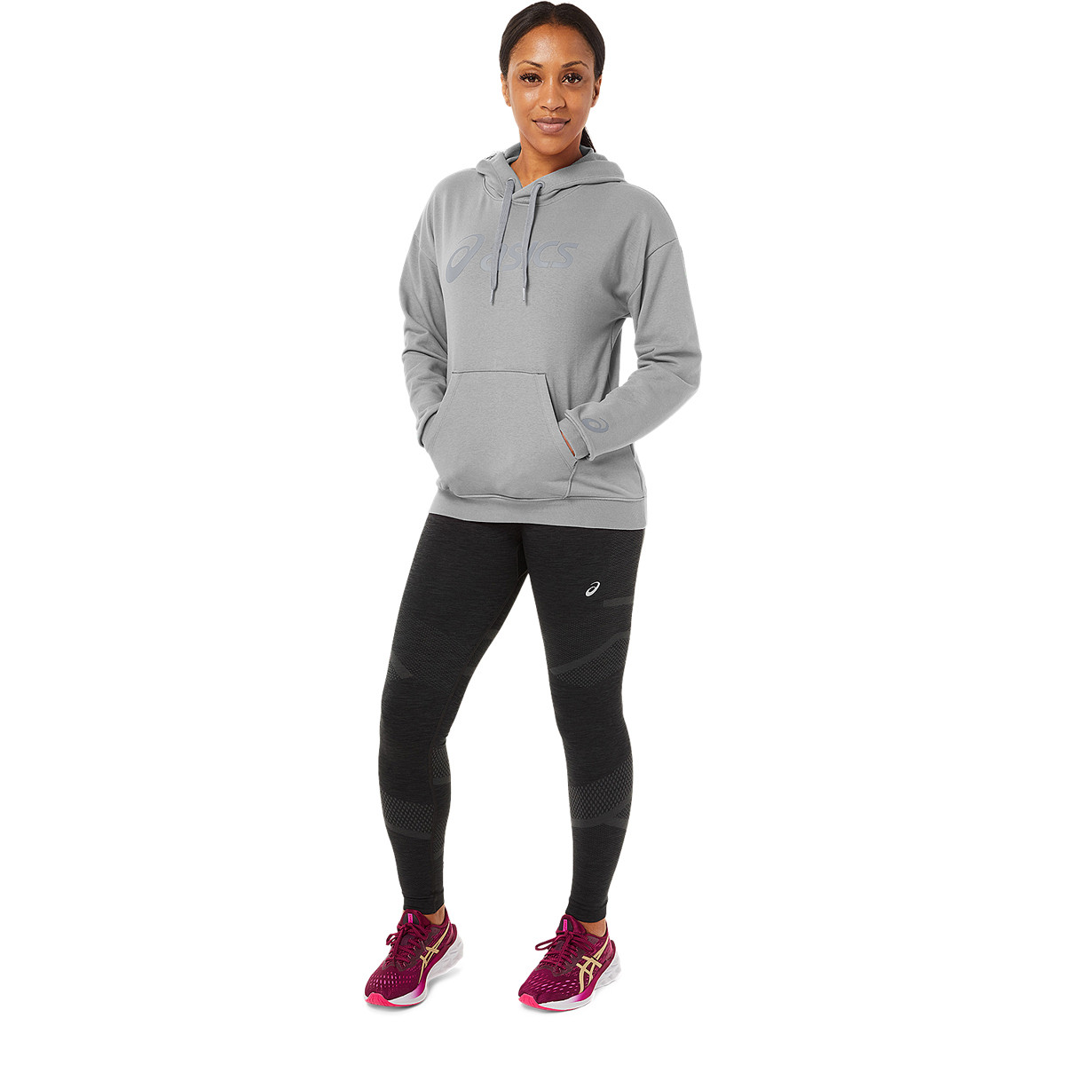SWEAT ASCIS FEMME BIG LOGO HOODIE ASICS Femme V tements