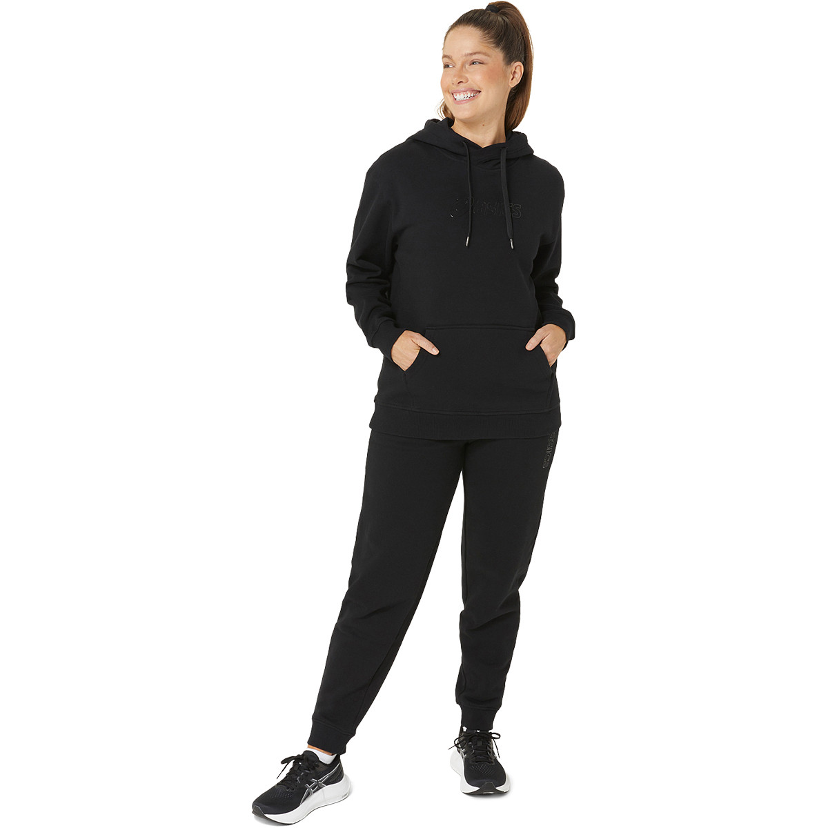 Sweat asics fille store noir