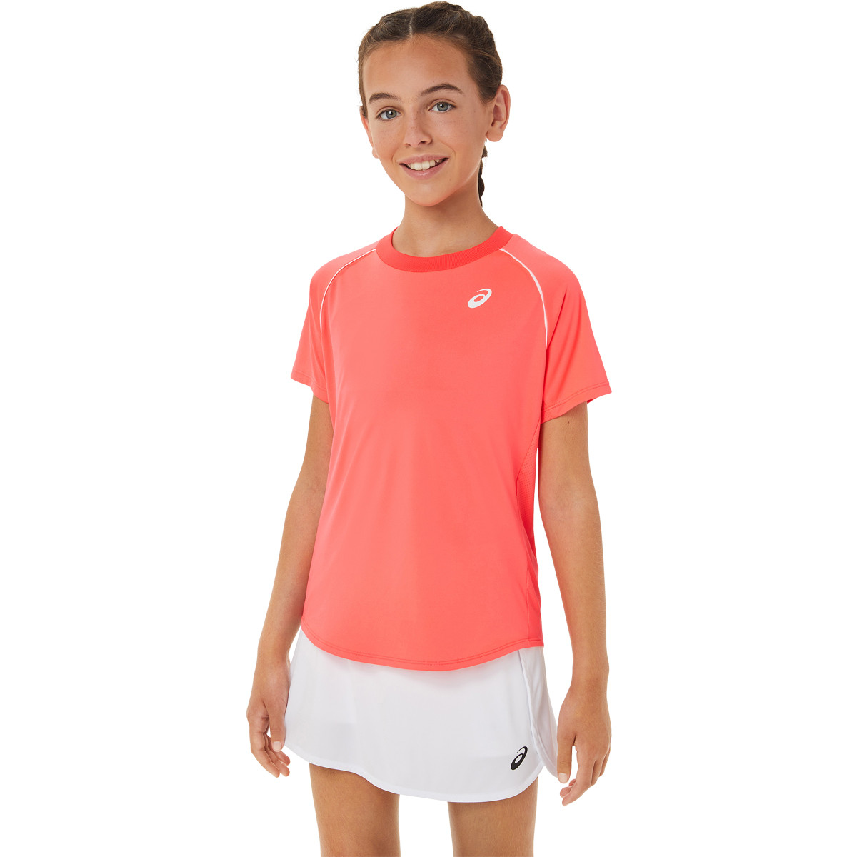 Asics t shirt fille rose outlet