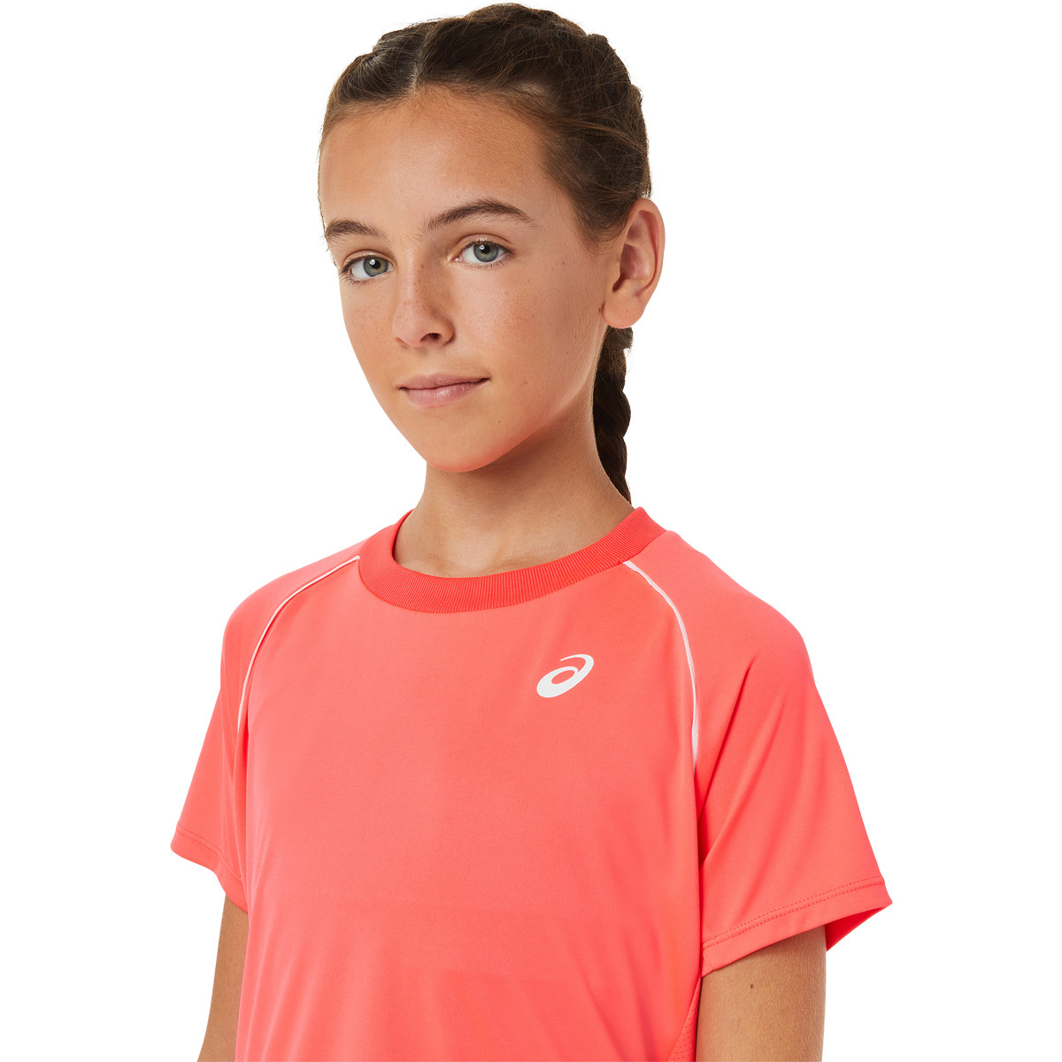 Asics t shirt fille rouge new arrivals
