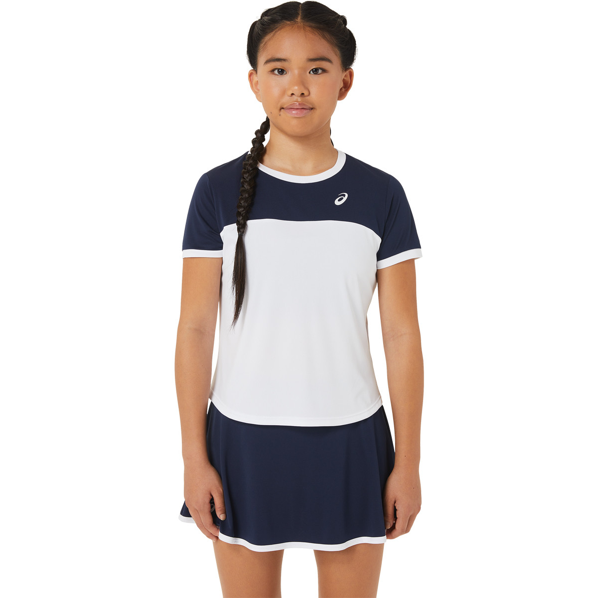 Asics t sales shirt fille gris