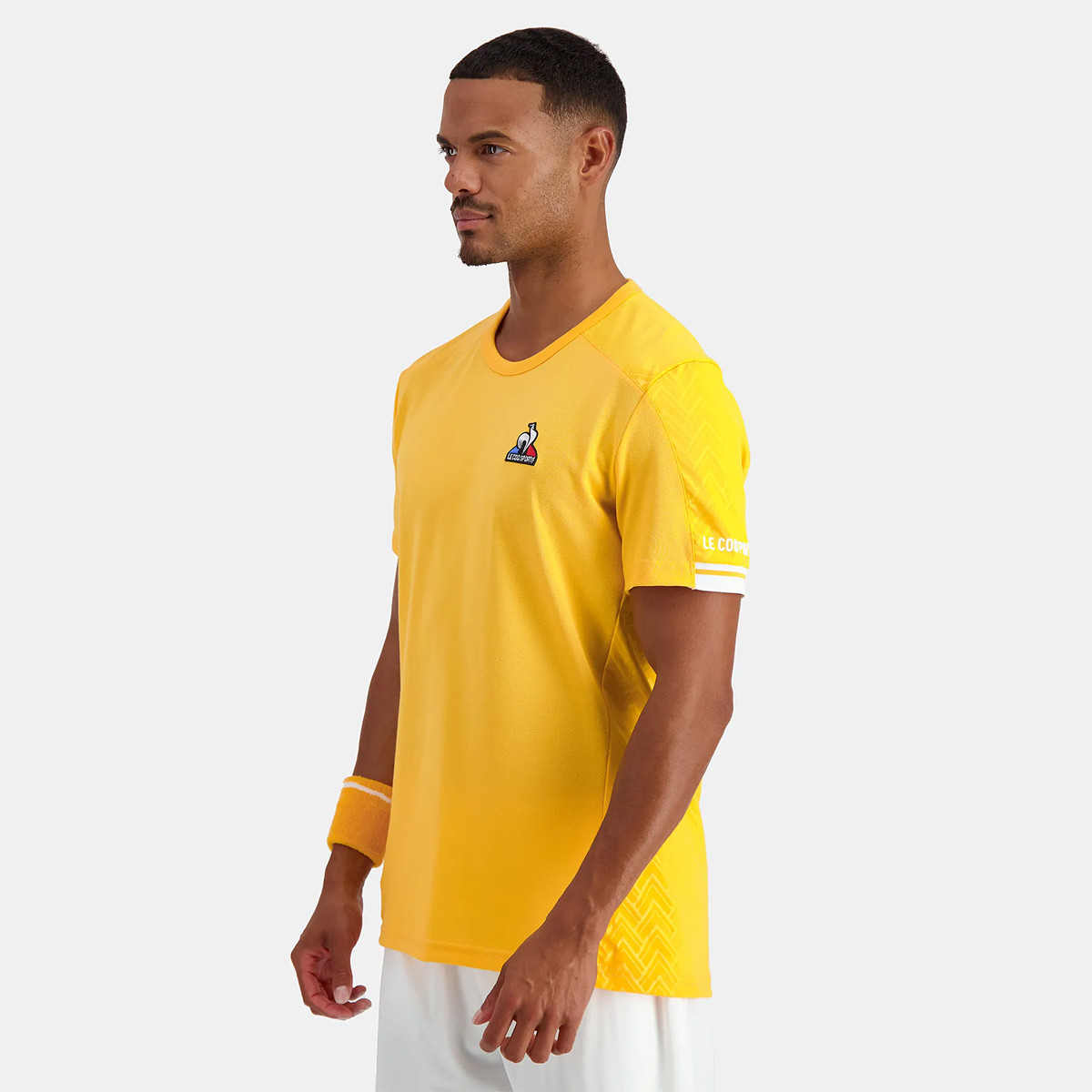 T shirt le coq sportif jaune outlet