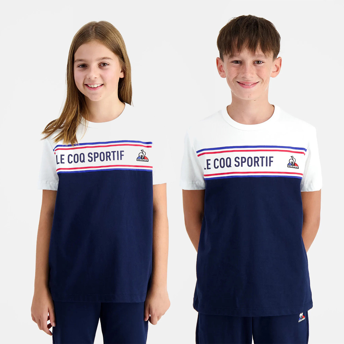T SHIRT LE COQ SPORTIF JUNIOR TRICOLORE LE COQ SPORTIF Junior Vetements Tennispro
