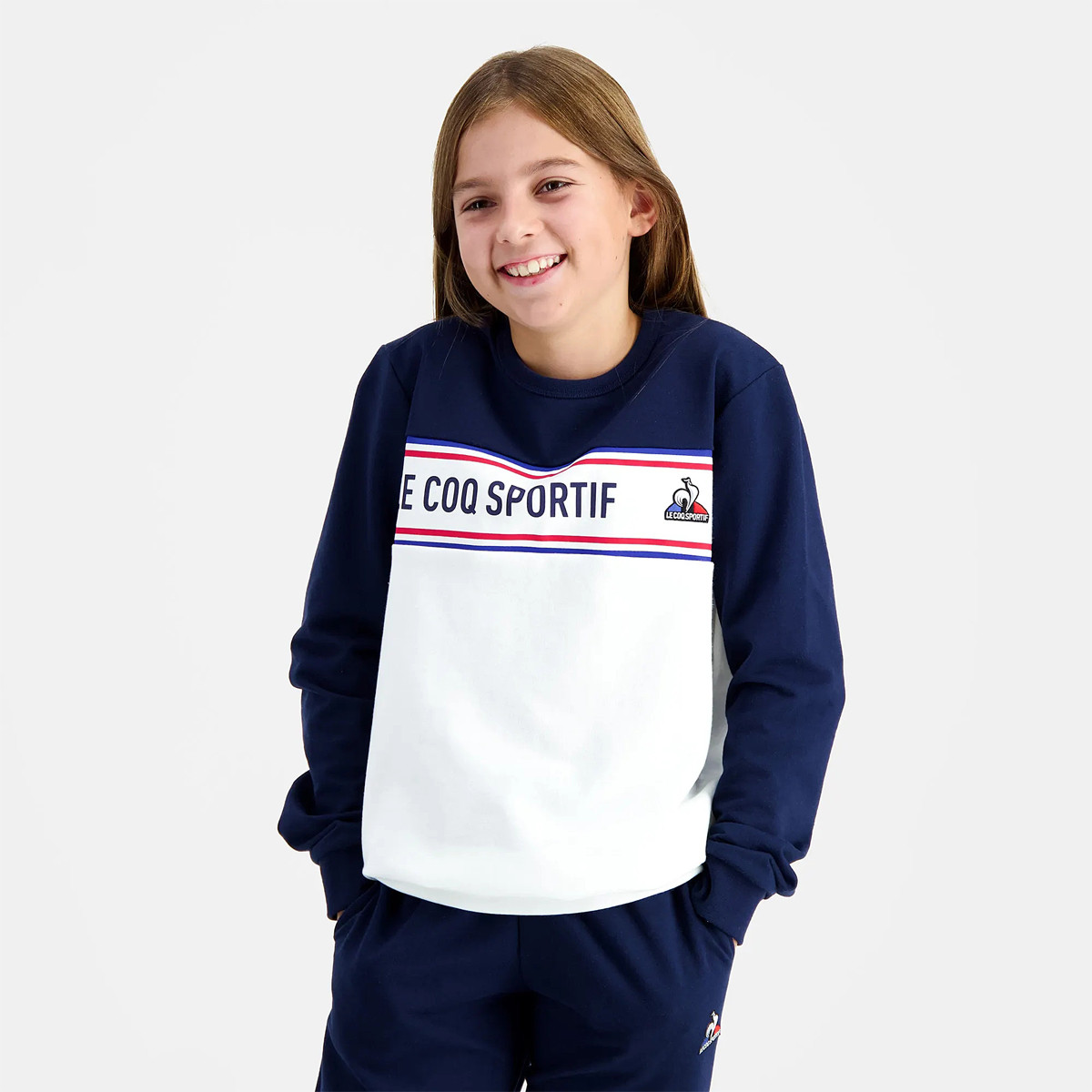 SWEAT LE COQ SPORTIF JUNIOR TRICOLORE LE COQ SPORTIF Junior