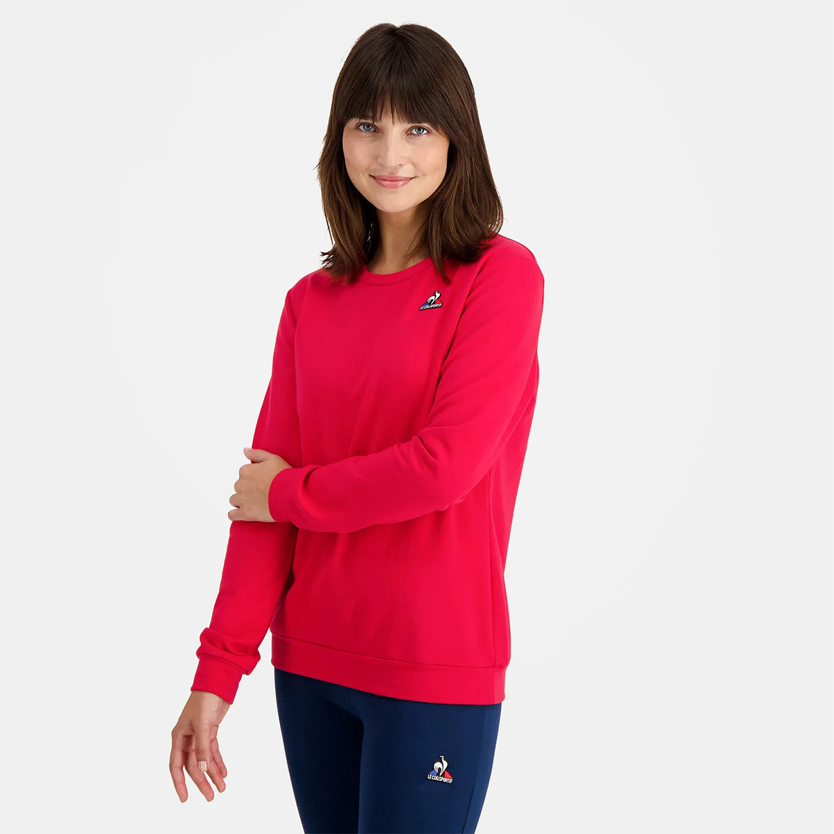 SWEAT LE COQ SPORTIF FEMME ESSENTIELS CREW LE COQ SPORTIF Femme Vetements Tennispro
