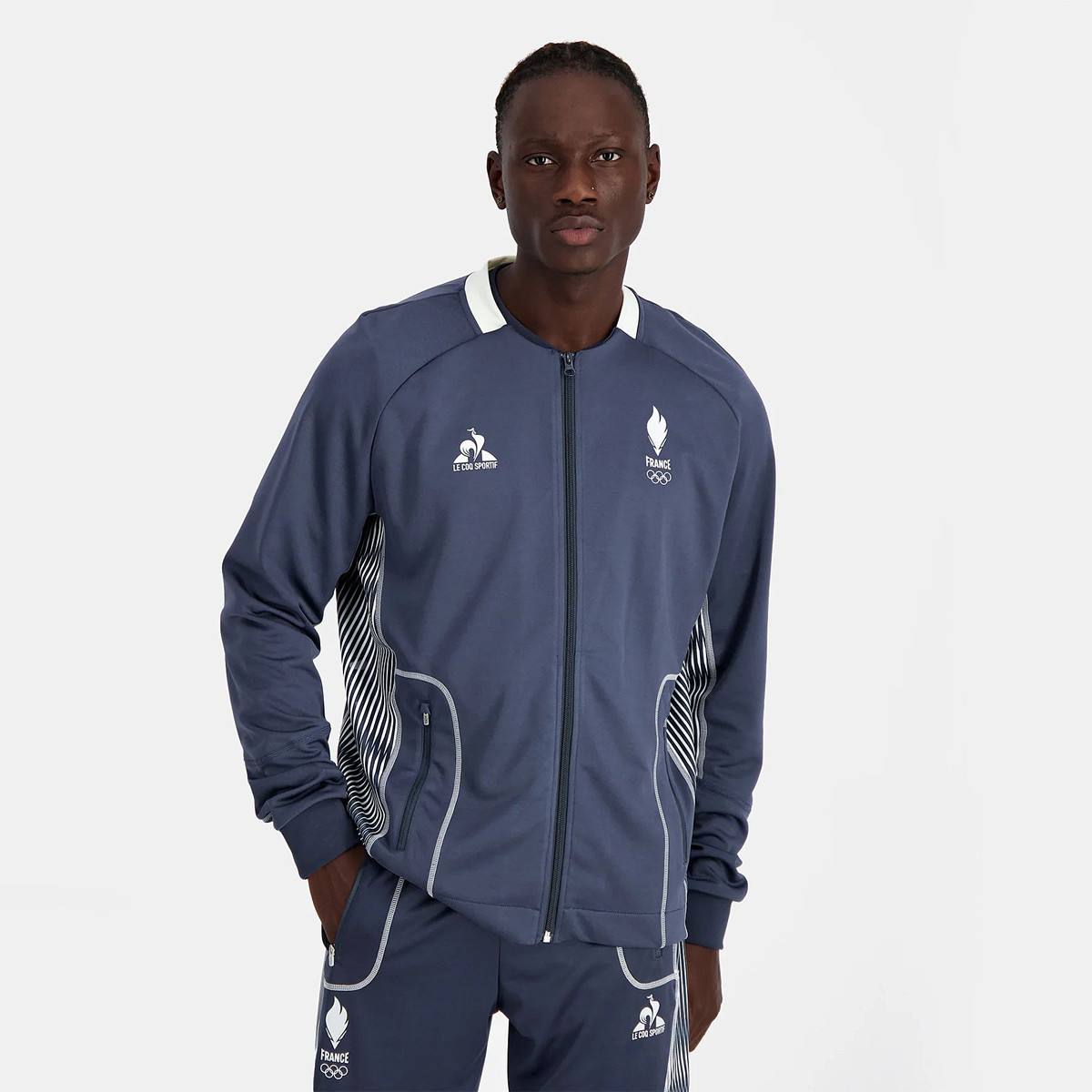 VESTE LE COQ SPORTIF FRANCE OLYMPIQUE TRAINING LE COQ SPORTIF Homme Vetements Tennispro