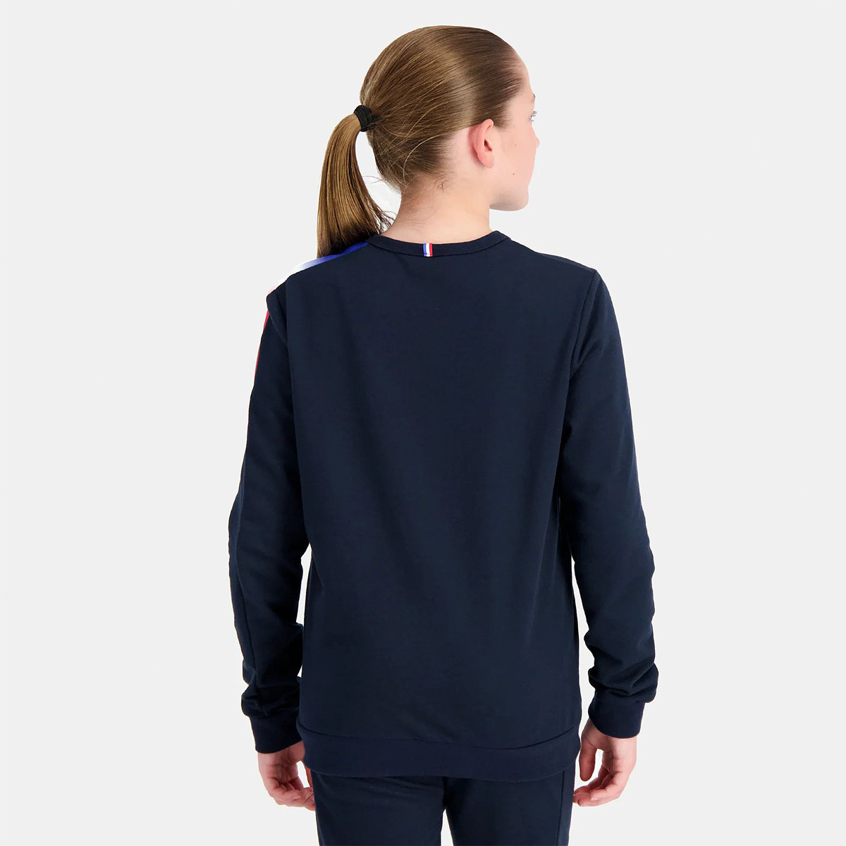 SWEAT LE COQ SPORTIF JUNIOR TRICOLORE CREW LE COQ SPORTIF Junior Vetements Tennispro
