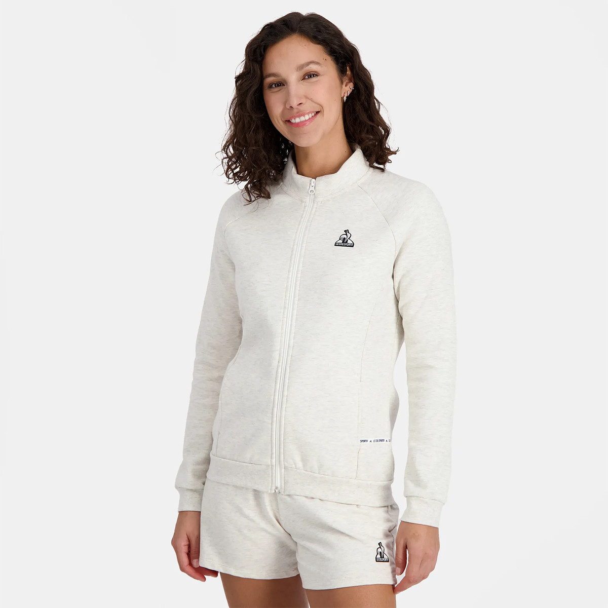 Sweat le coq sportif femme beige 2025