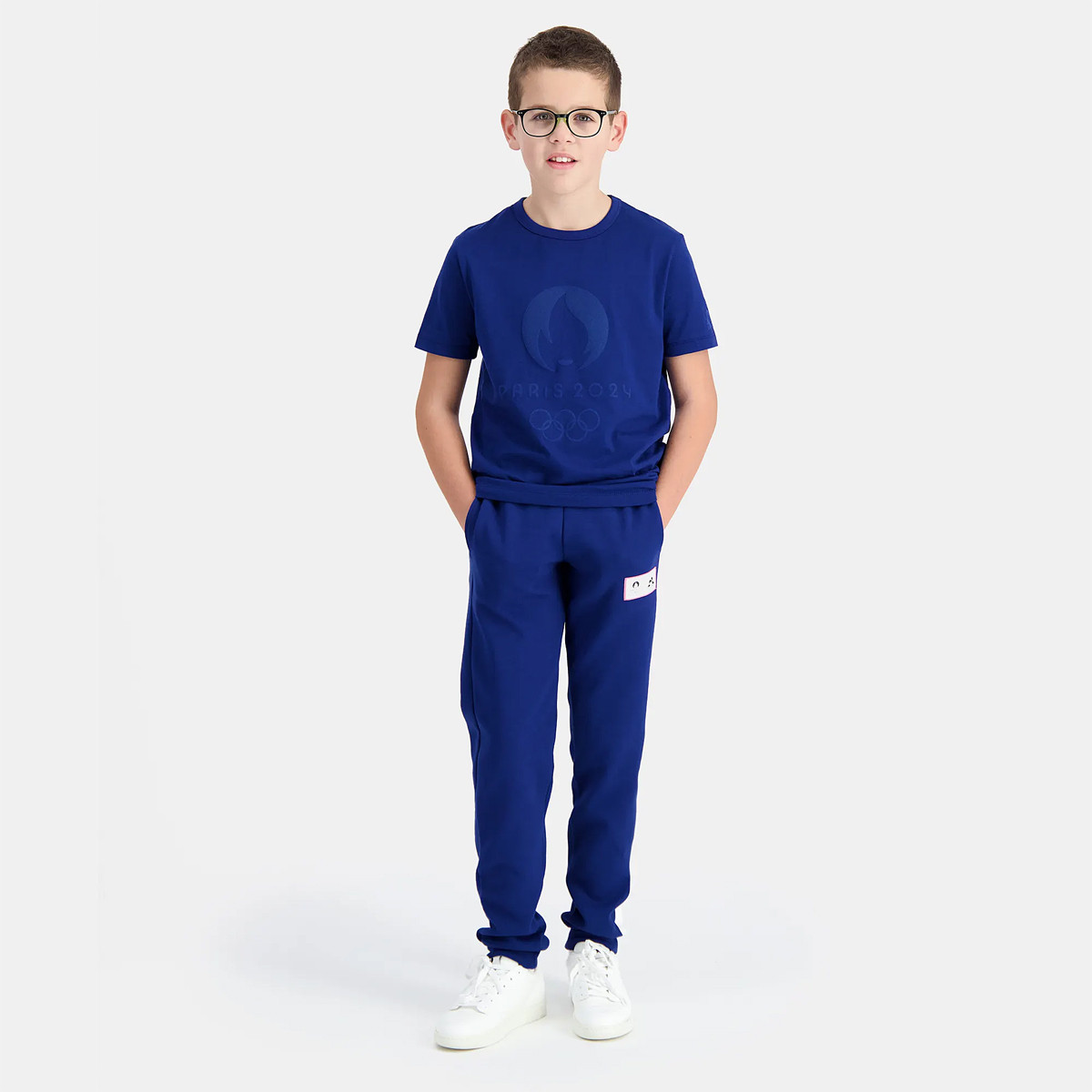 PANTALON LE COQ SPORTIF JUNIOR PARIS 2024 GRAPHIQUE LE COQ SPORTIF Junior Vetements Tennispro