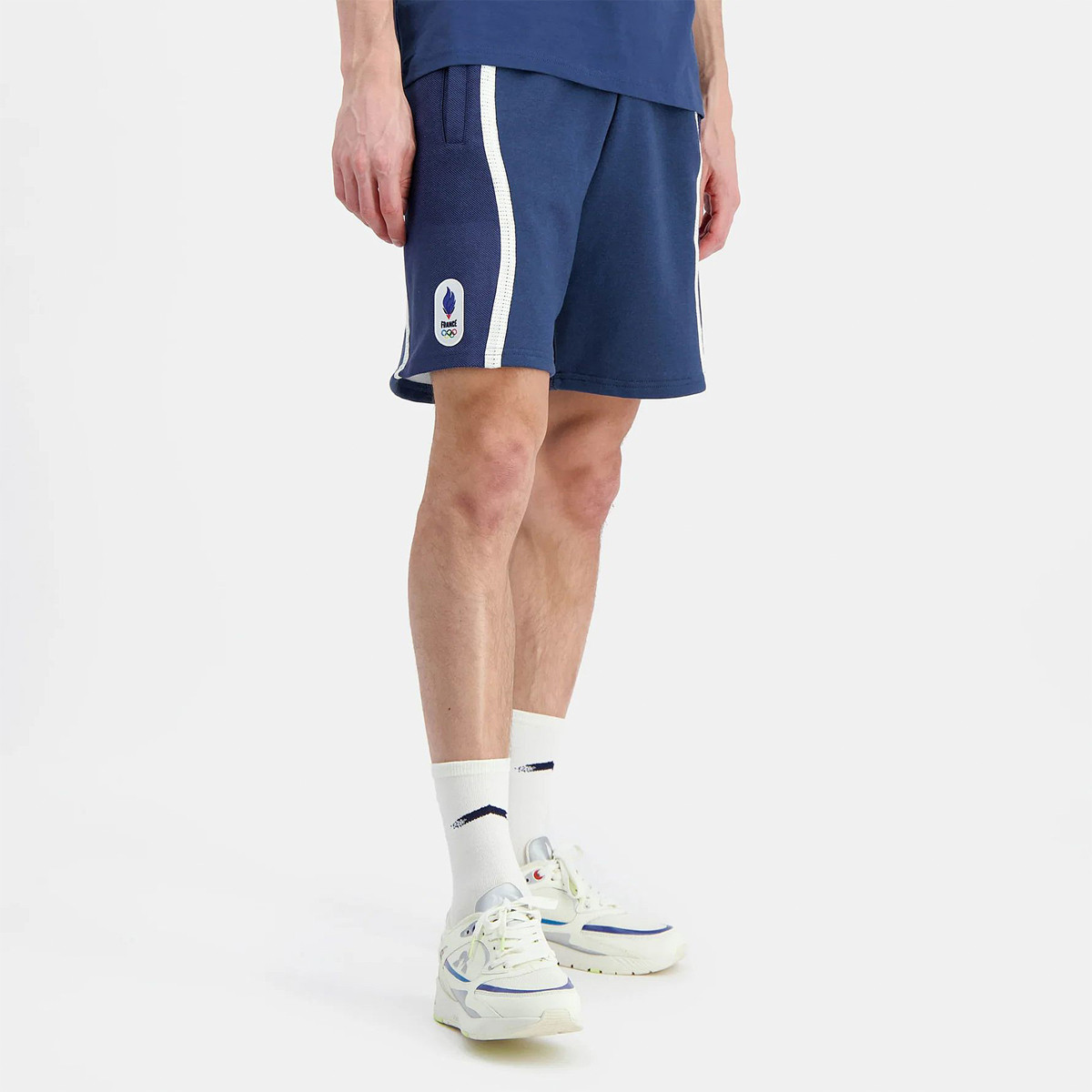 SHORT LE COQ SPORTIF FRANCE OLYMPIQUE VILLAGE LE COQ SPORTIF Homme Vetements Tennispro