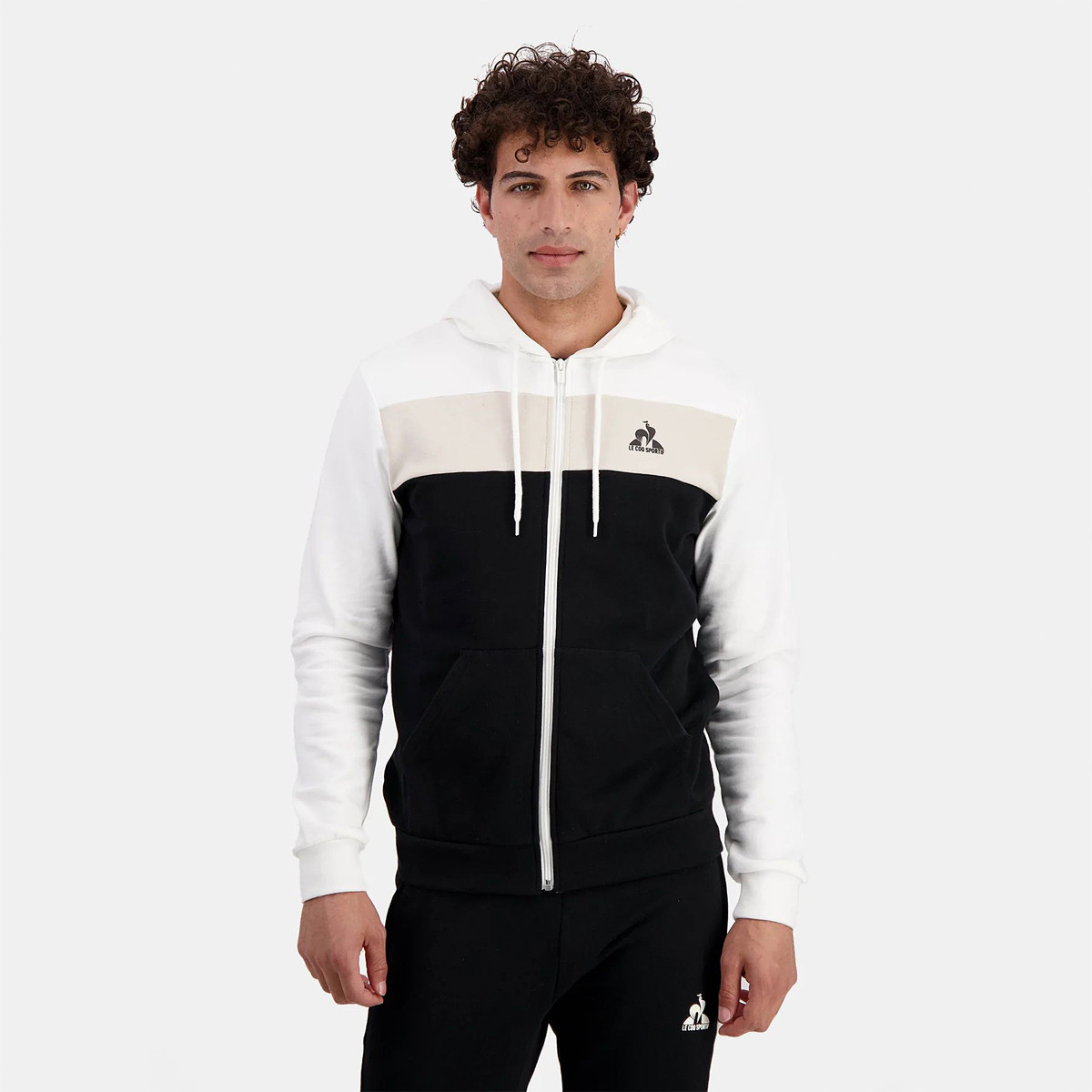 SWEAT LE COQ SPORTIF CONTEMPORAIN FZ A CAPUCHE LE COQ SPORTIF Homme Vetements Tennispro
