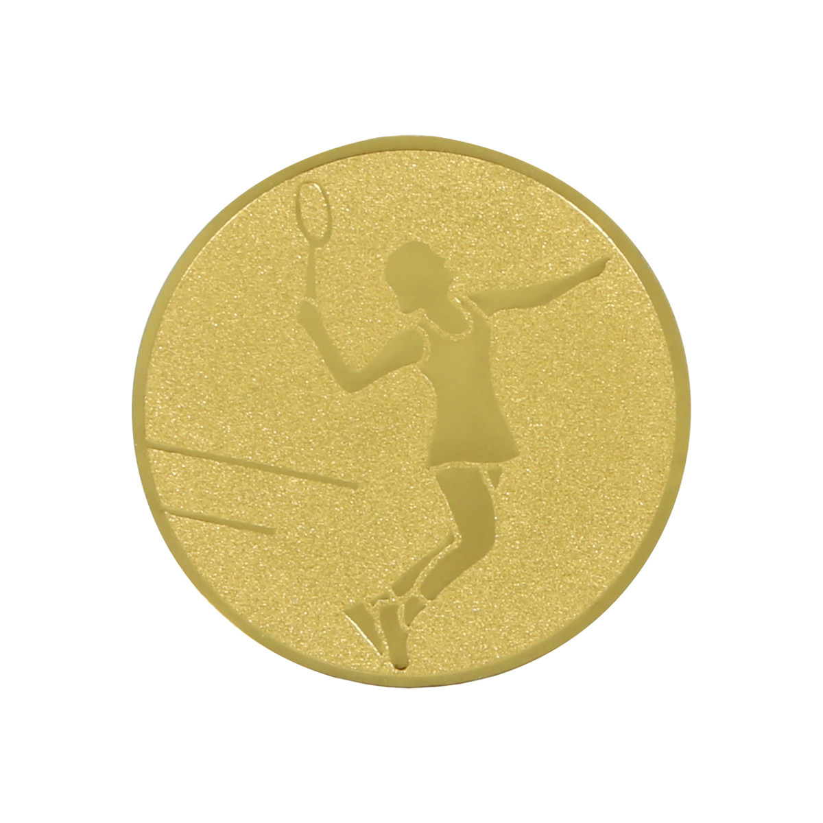 PASTILLES MEDAILLE TENNIS FEMME (ALU - 50MM)
