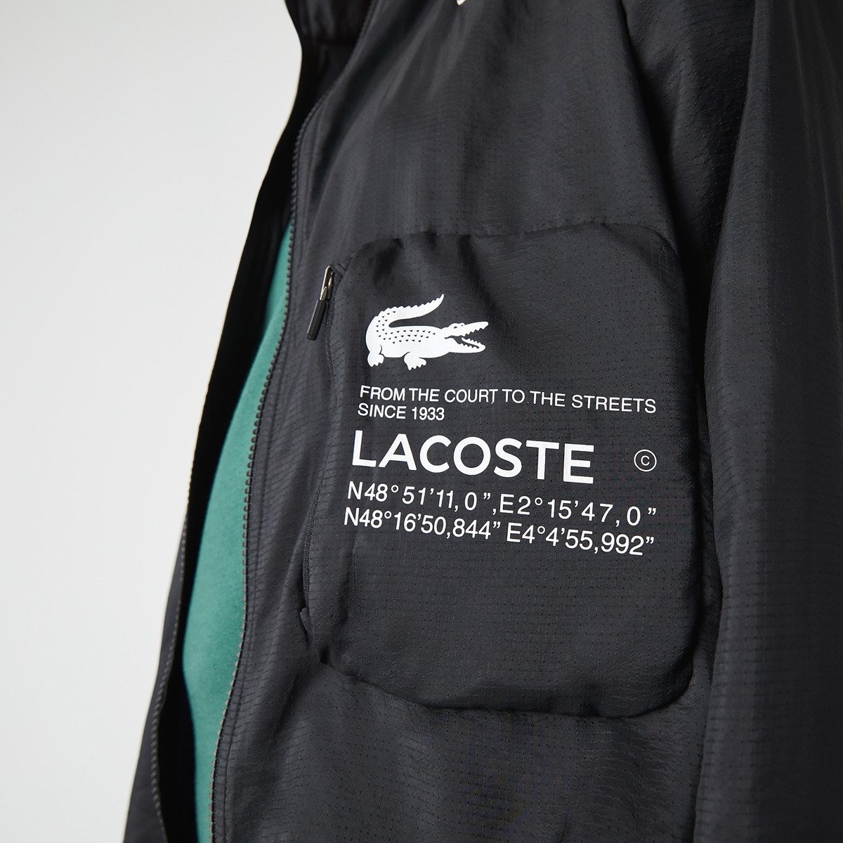 Veste lacoste femme best sale noir