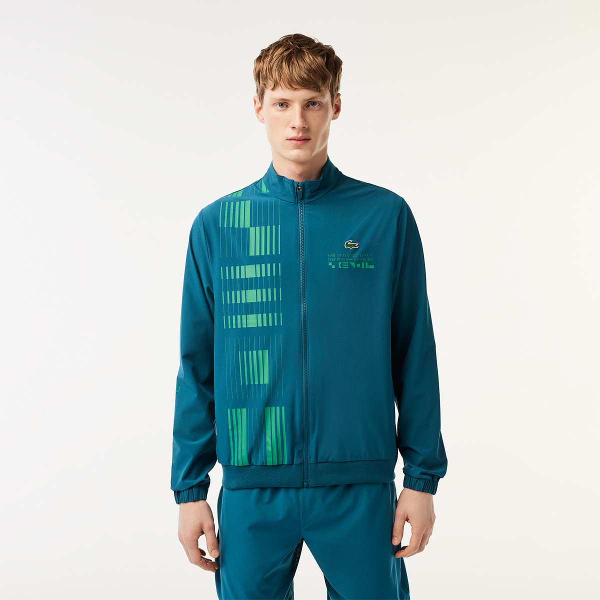 VESTE LACOSTE A COL FULL ZIP DJOKOVIC VERSION FAN EUROPE LACOSTE