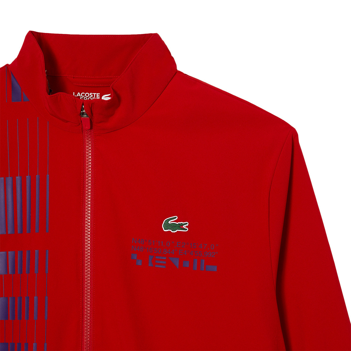 VESTE LACOSTE A COL FULL ZIP DJOKOVIC VERSION FAN ASIA LACOSTE