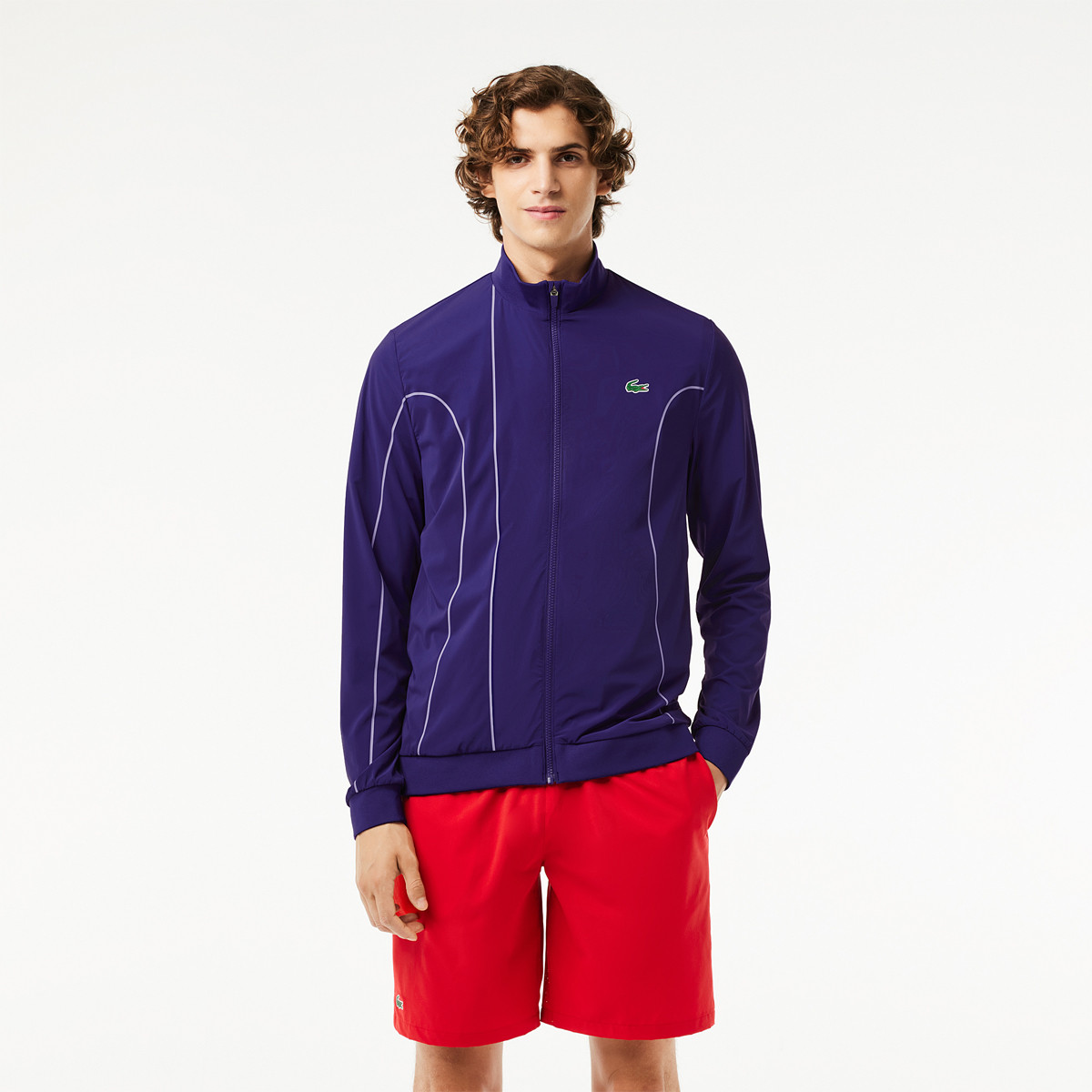 VESTE LACOSTE FULL ZIP DJOKOVIC ASIA LACOSTE Homme Vetements Tennispro