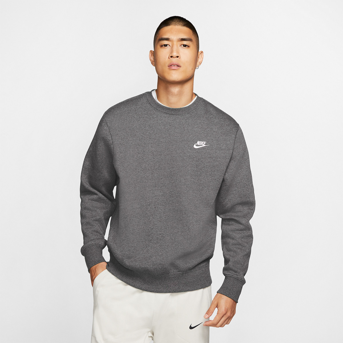 SWEAT NIKE SPORTSWEAR CLUB CREW NIKE Homme Vetements Tennispro