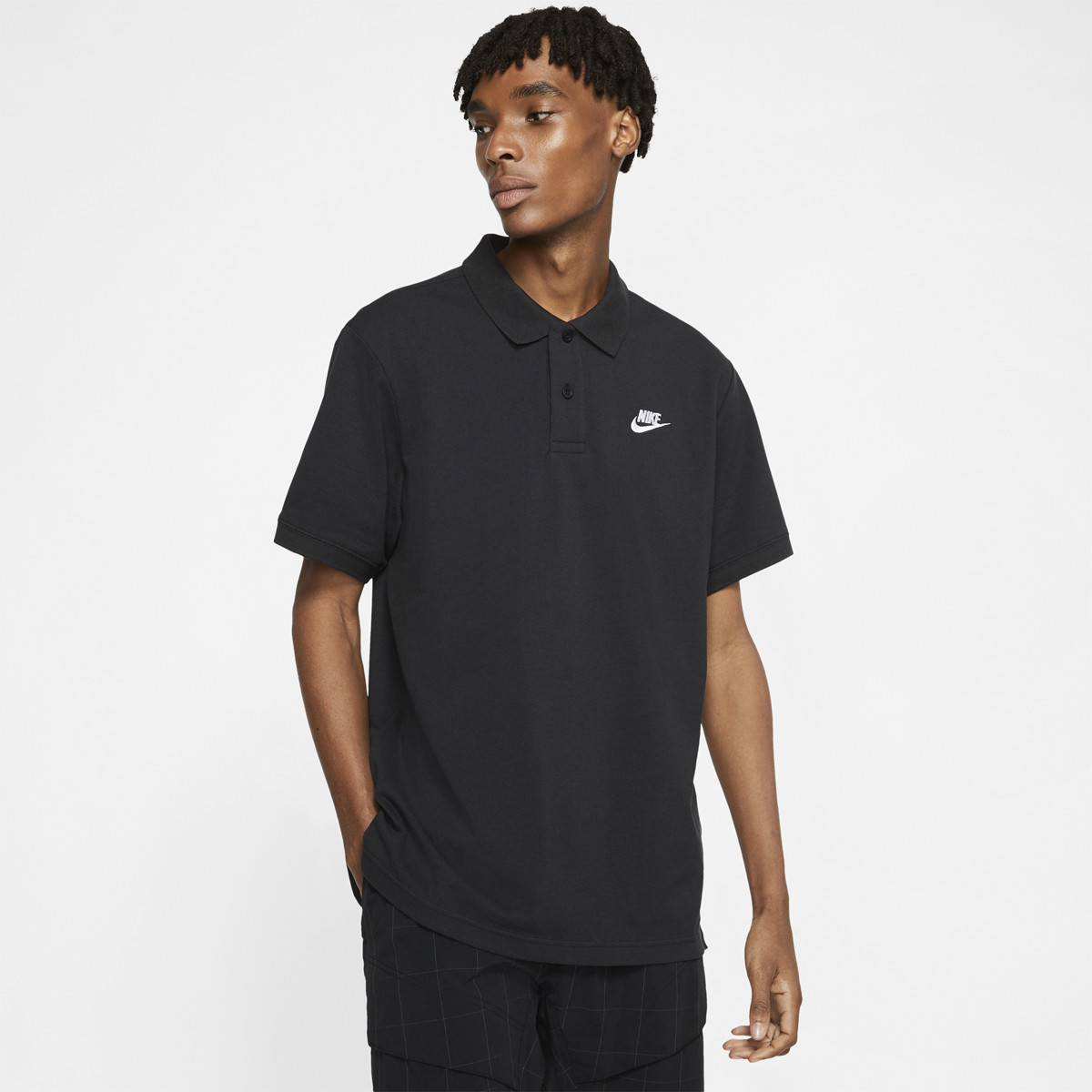 Polo nike gris hot sale homme