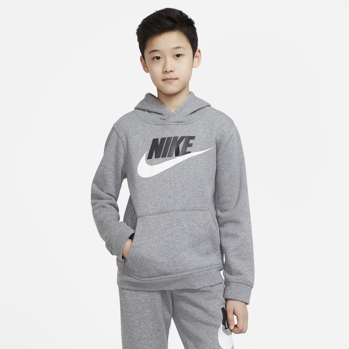 SWEAT NIKE JUNIOR GARÃ‡ON SPORTSWEAR CLUB FLEECE A CAPUCHE - NIKE - Junior  - Vêtements