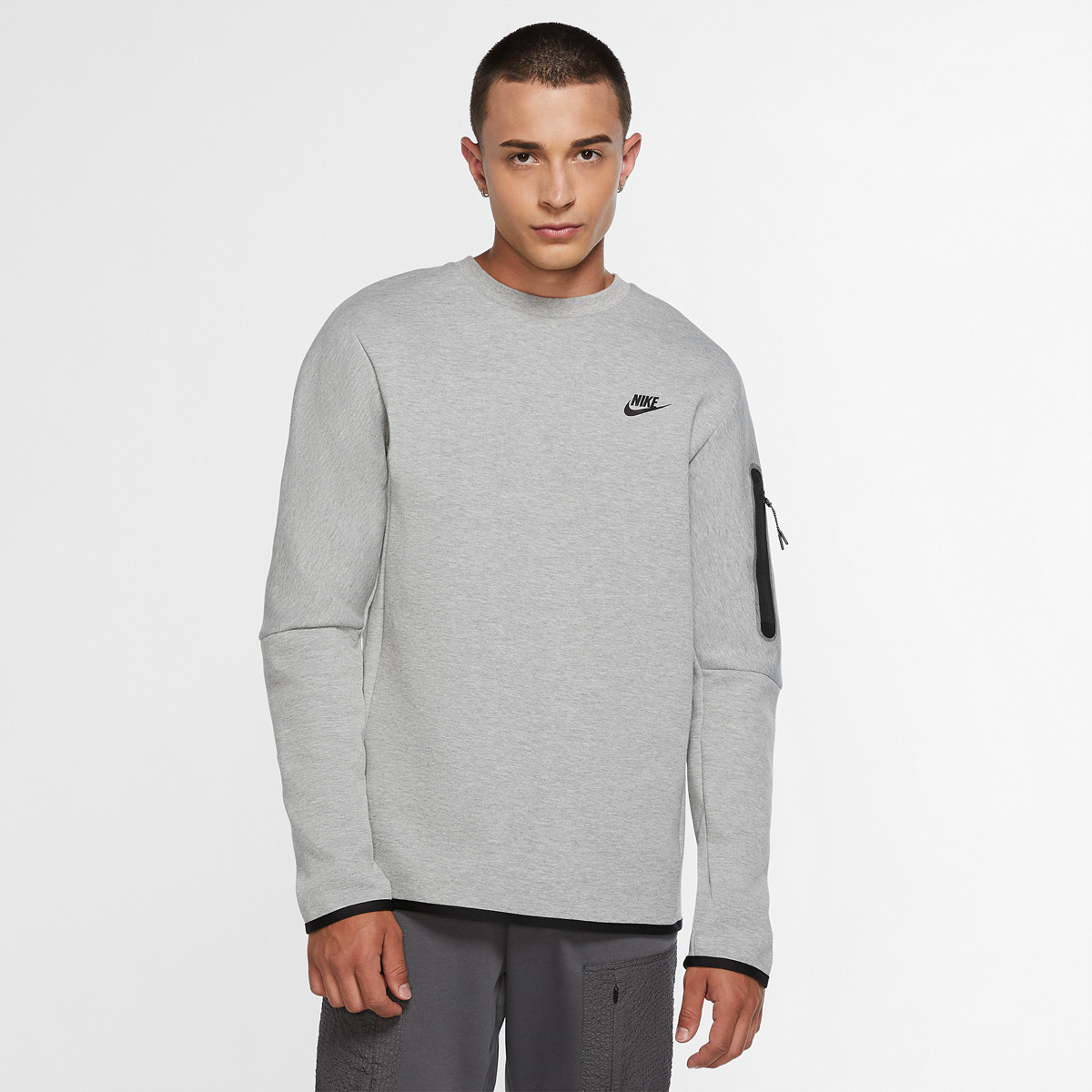 SWEAT NIKE SPORTSWEAR TECH FLEECE CREW - NIKE - Homme - Vêtements