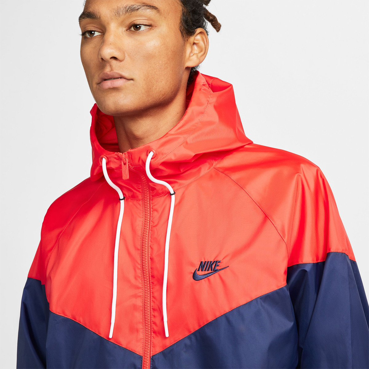 Nike - Coupe-Vent Sportswear Windrunner AR2191 Noir Rouge 